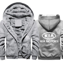 Load image into Gallery viewer, Hoodies Men KIA Car Logo Print Jacket Men Hoodies Casual Winter Thicken Warm Fleece cotton Zipper Raglan Coat Male Tracksuits