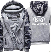 Load image into Gallery viewer, Hoodies Men KIA Car Logo Print Jacket Men Hoodies Casual Winter Thicken Warm Fleece cotton Zipper Raglan Coat Male Tracksuits