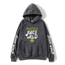 Load image into Gallery viewer, 2020 black and white red color J UICEWrld hoodie sweatshirt juice wrld juice wrld juicewrld trap rap rainbow glitch juice world