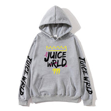 Load image into Gallery viewer, 2020 black and white red color J UICEWrld hoodie sweatshirt juice wrld juice wrld juicewrld trap rap rainbow glitch juice world