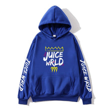 Load image into Gallery viewer, 2020 black and white red color J UICEWrld hoodie sweatshirt juice wrld juice wrld juicewrld trap rap rainbow glitch juice world