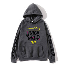 Load image into Gallery viewer, 2020 black and white red color J UICEWrld hoodie sweatshirt juice wrld juice wrld juicewrld trap rap rainbow glitch juice world