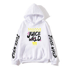 Load image into Gallery viewer, 2020 black and white red color J UICEWrld hoodie sweatshirt juice wrld juice wrld juicewrld trap rap rainbow glitch juice world