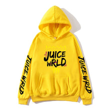 Load image into Gallery viewer, 2020 black and white red color J UICEWrld hoodie sweatshirt juice wrld juice wrld juicewrld trap rap rainbow glitch juice world