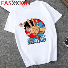 Load image into Gallery viewer, One Piece T Shirt Men Harajuku Cartoon 2020 Hip Hop Japan Anime Tshirt 90s Funny Luffy Zoro Graphic Fashion Tees Male