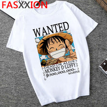 Load image into Gallery viewer, One Piece T Shirt Men Harajuku Cartoon 2020 Hip Hop Japan Anime Tshirt 90s Funny Luffy Zoro Graphic Fashion Tees Male