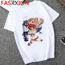 Load image into Gallery viewer, One Piece T Shirt Men Harajuku Cartoon 2020 Hip Hop Japan Anime Tshirt 90s Funny Luffy Zoro Graphic Fashion Tees Male