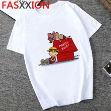 Load image into Gallery viewer, One Piece T Shirt Men Harajuku Cartoon 2020 Hip Hop Japan Anime Tshirt 90s Funny Luffy Zoro Graphic Fashion Tees Male