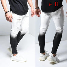Load image into Gallery viewer, Fashion Men Skinny Jeans Stretchy Denim Slim Long Camouflage Pants Frayed Rip Bike Men Ripped Jeans 20 styles