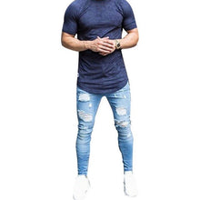 Load image into Gallery viewer, Denim Black Jeans Men Business Skinny Ripped Jeans Biker Pants Casual Stretch Pencil Pant Hip hop Trousers Mens Clothing