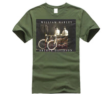 Load image into Gallery viewer, William Harley & Arthur Davidson on Their Motorcycles, T-Shirt, All Sizes NWT Mens 2019 fashion Brand T Shirt O-Neck 100%cotton