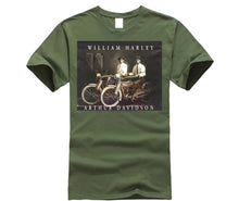 Load image into Gallery viewer, William Harley & Arthur Davidson on Their Motorcycles, T-Shirt, All Sizes NWT Mens 2019 fashion Brand T Shirt O-Neck 100%cotton