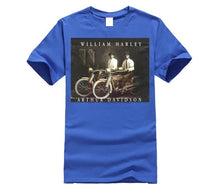 Load image into Gallery viewer, William Harley & Arthur Davidson on Their Motorcycles, T-Shirt, All Sizes NWT Mens 2019 fashion Brand T Shirt O-Neck 100%cotton