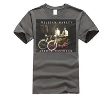 Load image into Gallery viewer, William Harley & Arthur Davidson on Their Motorcycles, T-Shirt, All Sizes NWT Mens 2019 fashion Brand T Shirt O-Neck 100%cotton