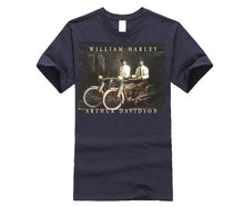 Load image into Gallery viewer, William Harley & Arthur Davidson on Their Motorcycles, T-Shirt, All Sizes NWT Mens 2019 fashion Brand T Shirt O-Neck 100%cotton