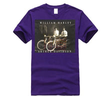 Load image into Gallery viewer, William Harley & Arthur Davidson on Their Motorcycles, T-Shirt, All Sizes NWT Mens 2019 fashion Brand T Shirt O-Neck 100%cotton
