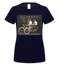 Load image into Gallery viewer, William Harley & Arthur Davidson on Their Motorcycles, T-Shirt, All Sizes NWT Mens 2019 fashion Brand T Shirt O-Neck 100%cotton