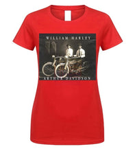 Load image into Gallery viewer, William Harley & Arthur Davidson on Their Motorcycles, T-Shirt, All Sizes NWT Mens 2019 fashion Brand T Shirt O-Neck 100%cotton