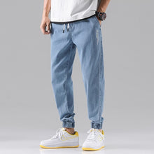 Load image into Gallery viewer, Wbson Jeans Men's Casual Pants Jogging Pants Work Jeans Loose Pants Jeans Homme Men's Gray Jeans SYG2308