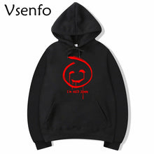 Load image into Gallery viewer, Vsenfo Red John Mentalist Sweatshirt Funny Graphic Printed Red John Smiley Face Patch Hoodies Unisex Pullover Autumn Winter Warm