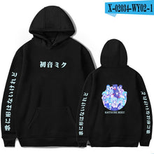 Load image into Gallery viewer, Anime Hatsune Miku Hoodies Women Men Casual Pullover Sweatshirt Sudadera Hombre Hatsune Miku Hoodie Streetwear Jacket Clothes