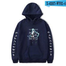 Load image into Gallery viewer, Anime Hatsune Miku Hoodies Women Men Casual Pullover Sweatshirt Sudadera Hombre Hatsune Miku Hoodie Streetwear Jacket Clothes