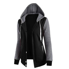 Load image into Gallery viewer, 2018 New Fashion Women Sweatshirts Zipper Hooded Long Sleeve Ladies Hoodie Fall Winter Ladies Coats