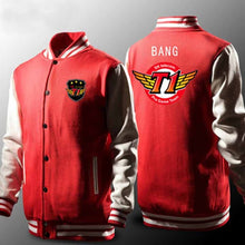 Load image into Gallery viewer, Skt Jacket Men Lol Skt T1 Hoodies Fleece Faker Peanut Hoodie Polerones Hombre Wolf SKT Bang Sudaderas Para Hombre Sweatshirt Z20