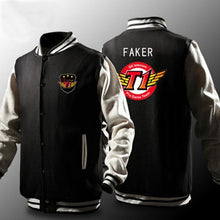Load image into Gallery viewer, Skt Jacket Men Lol Skt T1 Hoodies Fleece Faker Peanut Hoodie Polerones Hombre Wolf SKT Bang Sudaderas Para Hombre Sweatshirt Z20