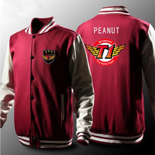 Load image into Gallery viewer, Skt Jacket Men Lol Skt T1 Hoodies Fleece Faker Peanut Hoodie Polerones Hombre Wolf SKT Bang Sudaderas Para Hombre Sweatshirt Z20