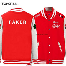 Load image into Gallery viewer, Skt Jacket Men Lol Skt T1 Hoodies Fleece Faker Peanut Hoodie Polerones Hombre Wolf SKT Bang Sudaderas Para Hombre Sweatshirt Z20