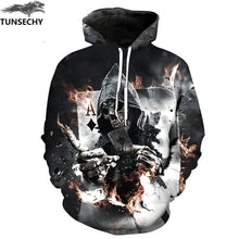 Load image into Gallery viewer, TUNSECHY New Fashion Hoodies Sweatshirts Men/Women 3D Sweatshirts Print Golden Lightning Lion Hooded Hoody Tracksuits Tops