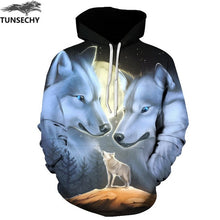 Load image into Gallery viewer, TUNSECHY New Fashion Hoodies Sweatshirts Men/Women 3D Sweatshirts Print Golden Lightning Lion Hooded Hoody Tracksuits Tops
