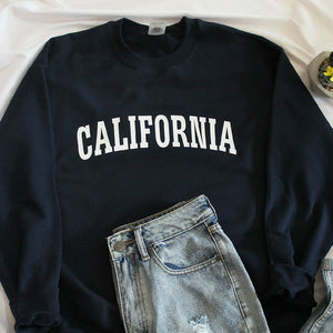 CALIFORNIA Graphic Print Sweatshirt Cotton Women Clothes Winter Full Sleeve Womens Hoodies Pullover Fleece Causal Jumpers Gai