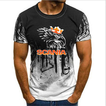 Load image into Gallery viewer, 2019 new cotton Crazy Top Tee Casual Men O-Neck Casual T-Shirts Scania Logo Men Round Neck Tops Size S 4XL Men&#39;s Print T-shirt
