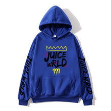 Load image into Gallery viewer, 2020 black and white red color J UICEWrld hoodie sweatshirt juice wrld juice wrld juicewrld trap rap rainbow glitch juice world
