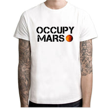 Load image into Gallery viewer, Space X T Shirt Men's Tesla Tees Casual Top Design Occupy Mars Modal  Print Tee SHIRT Spacex Graphic Guitar  Tees Men

