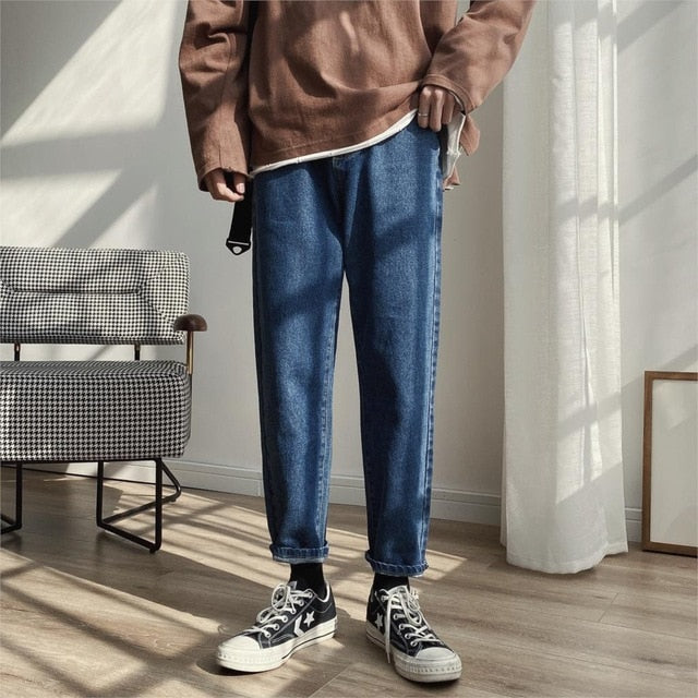 LAPPSTER Men Spring Black Korean Colors Jeans 2020 Mens Streetwear Blue Denim Pants Male Fashions Skinny Clothes Plus Size
