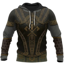 Load image into Gallery viewer, 3D All Over Printed Medieval Knight Armor Hoodie Harajuku Fashion Hooded Sweatshirt Unisex Jacket Cosplay Zip Hoodies 0031
