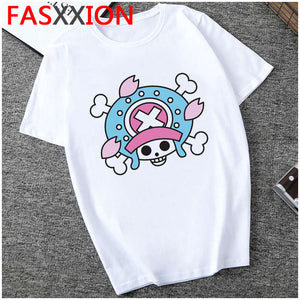 One Piece T Shirt Men  Harajuku Cartoon 2020 Hip Hop Japan Anime Tshirt 90s Funny Luffy Zoro Graphic Fashion  Tees Male