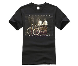 William Harley & Arthur Davidson on Their Motorcycles, T-Shirt, All Sizes NWT Mens 2019 fashion Brand T Shirt O-Neck 100%cotton