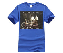 Load image into Gallery viewer, William Harley &amp; Arthur Davidson on Their Motorcycles, T-Shirt, All Sizes NWT Mens 2019 fashion Brand T Shirt O-Neck 100%cotton
