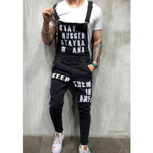 Load image into Gallery viewer, 2020 Oversize Fashion Men&#39;s Ripped Jeans Jumpsuits Shorts Summer Hi Street Distressed Denim Bib Overalls For Man Suspender Pants
