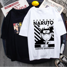 Load image into Gallery viewer, Naruto Fashion Japanese Anime T Shirt Men Sasuke Funny Cartoon T-shirt Casual Cool Streetwear Tshirt Couple Hip Hop Top Tee Male
