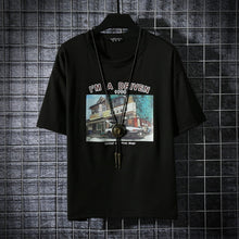Load image into Gallery viewer, Nuevas camisetas de hombre de verano Hip Hop Harajuku de algodón de cuello redondo media manga Tops camisetas de moda Streetwear camisetas deportivas para niños

