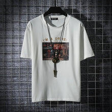 Load image into Gallery viewer, Nuevas camisetas de hombre de verano Hip Hop Harajuku de algodón de cuello redondo media manga Tops camisetas de moda Streetwear camisetas deportivas para niños
