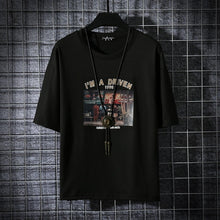 Load image into Gallery viewer, Nuevas camisetas de hombre de verano Hip Hop Harajuku de algodón de cuello redondo media manga Tops camisetas de moda Streetwear camisetas deportivas para niños
