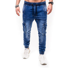 Load image into Gallery viewer, 2020 Autumn Winter New Men&#39;s Stretch-fit Jeans Business Casual Classic Style Fashion Denim Trousers Male Black Blue  Pants

