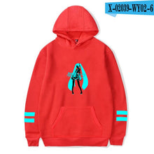 Load image into Gallery viewer, Anime Hatsune Miku Hoodies Women Men Casual Pullover Sweatshirt Sudadera Hombre Hatsune Miku Hoodie Streetwear Jacket Clothes
