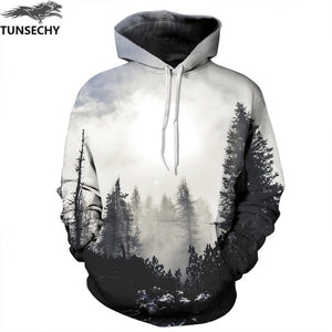 TUNSECHY New Fashion Hoodies Sweatshirts Men/Women 3D Sweatshirts Print Golden Lightning Lion Hooded Hoody Tracksuits Tops